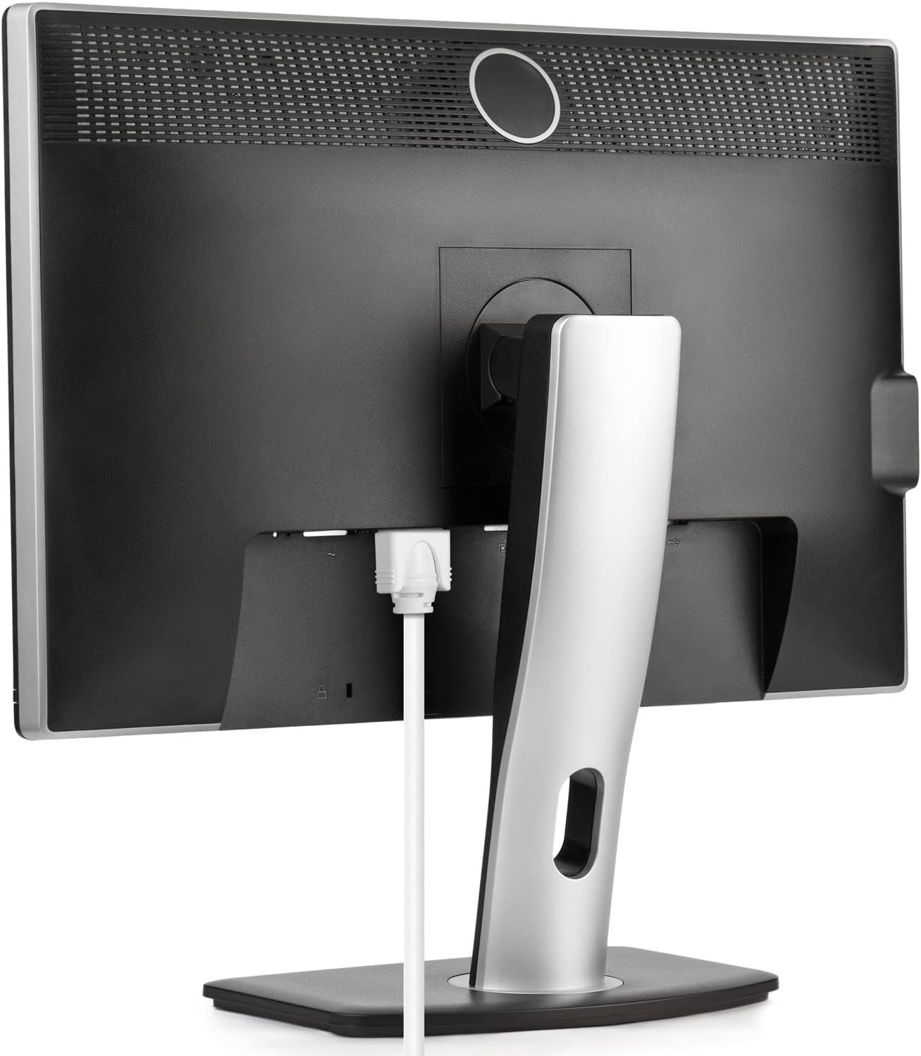 Maximm Monitor Computer Power Cord 10 Ft Flat Plug 360° Rotating PC Cable 3 Prong for, Desktop, Printer, Scanner, 16 AWG NEMA 5-15P to IEC13 - UL Certified