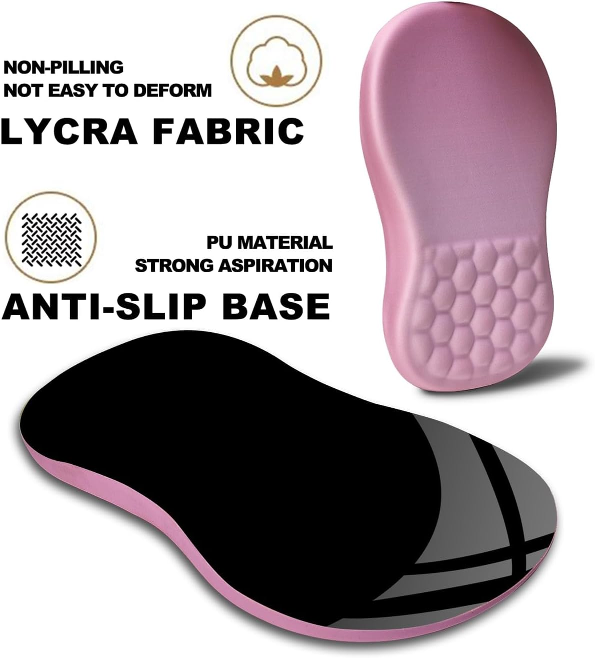 Mouse Pad Wrist Support, Ergonomic Mouse Pad with Massage Dot, Comfortable Computer Mouse Pad for Laptop, Wrist Rest Pain Relief Mousepad with Non-Slip PU Base for Office & Home, 12 x 8 in