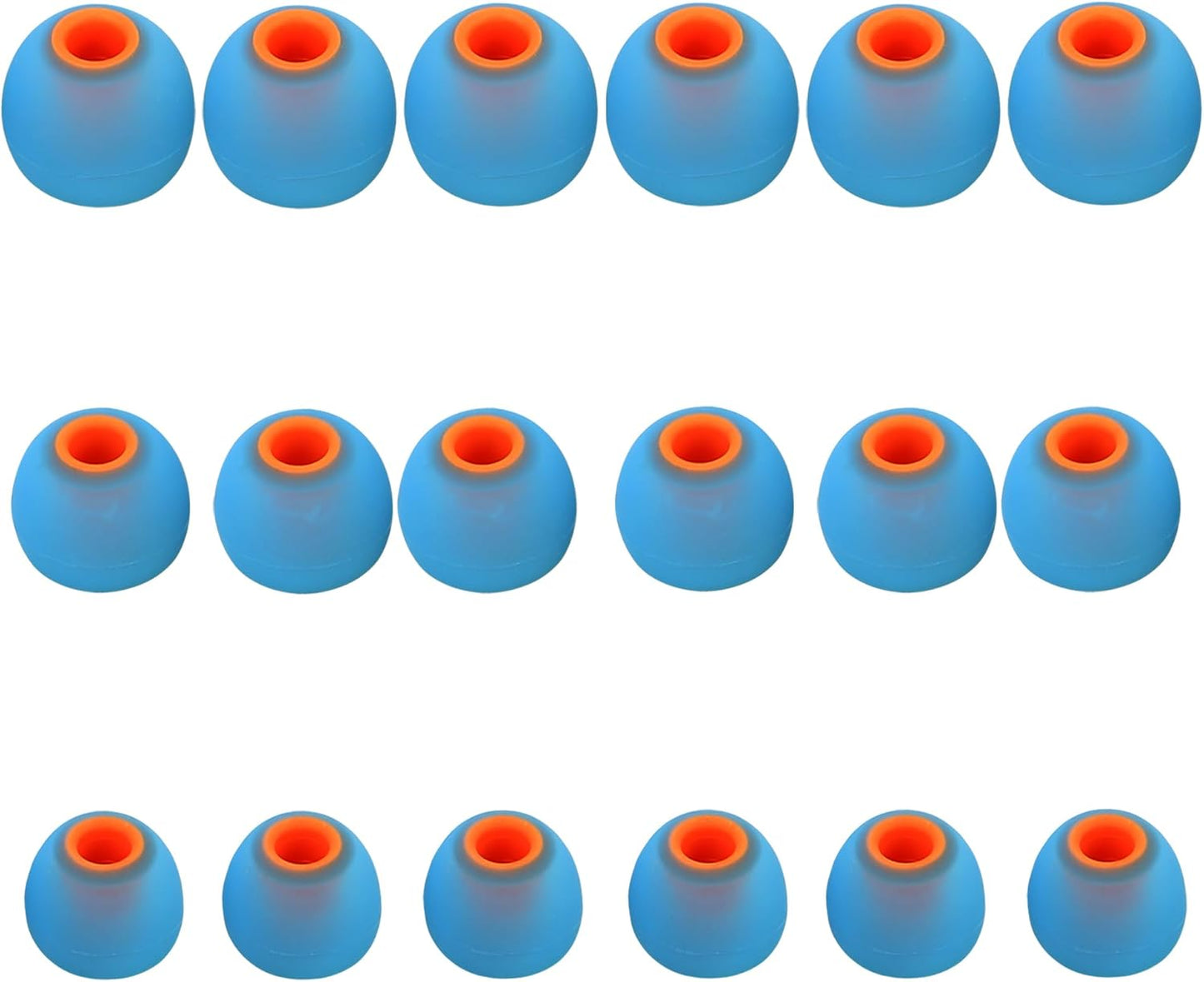 Silicone Earbud Replacement Tips for Most In-Ear Earbuds (Inner Hole 3.8-5.1mm) - 9 Pairs (S, M, L)