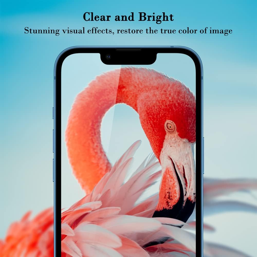 PERFECTSIGHT Anti Blue Light Screen Protector Compatible with iPhone 14 Series, Eye Care HD Clear Tempered Glass - Anti Eye Fatigue & Eye Dry 2X Stronger Easy Installation (iPhone 14 Max 6.7 inch)