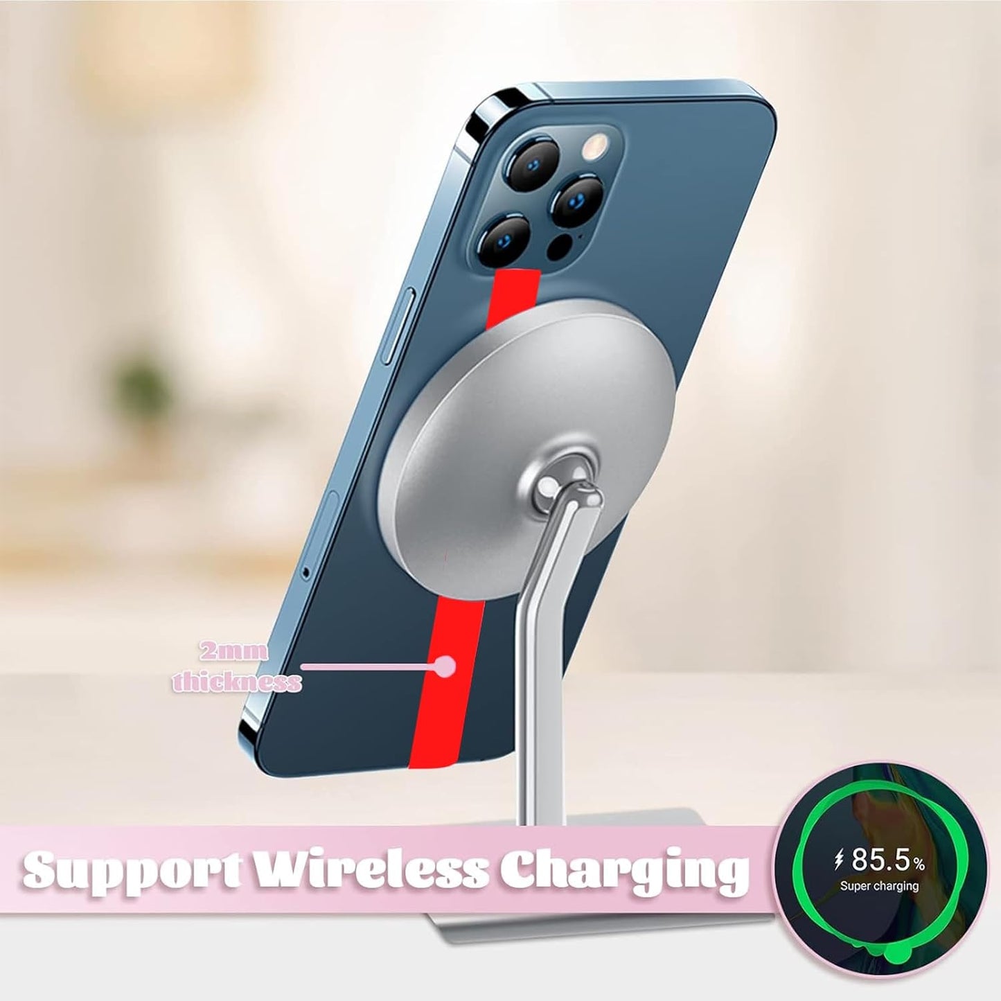 Silicone Phone Strap Holder for Hand, 3pcs Grips for Case with Clip of Phone Finger Grip Strap as Loop Holder for iPhone 15/15 Pro, Android(230, 3 Red)