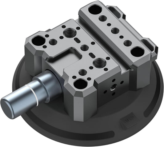 4.5" Suction Cup Camera Mount – Ultimate Car Camera Mount with Cold Shoe, NATO Rail, and Threaded Holes for Cameras, Action Cameras, Phones (4.5")