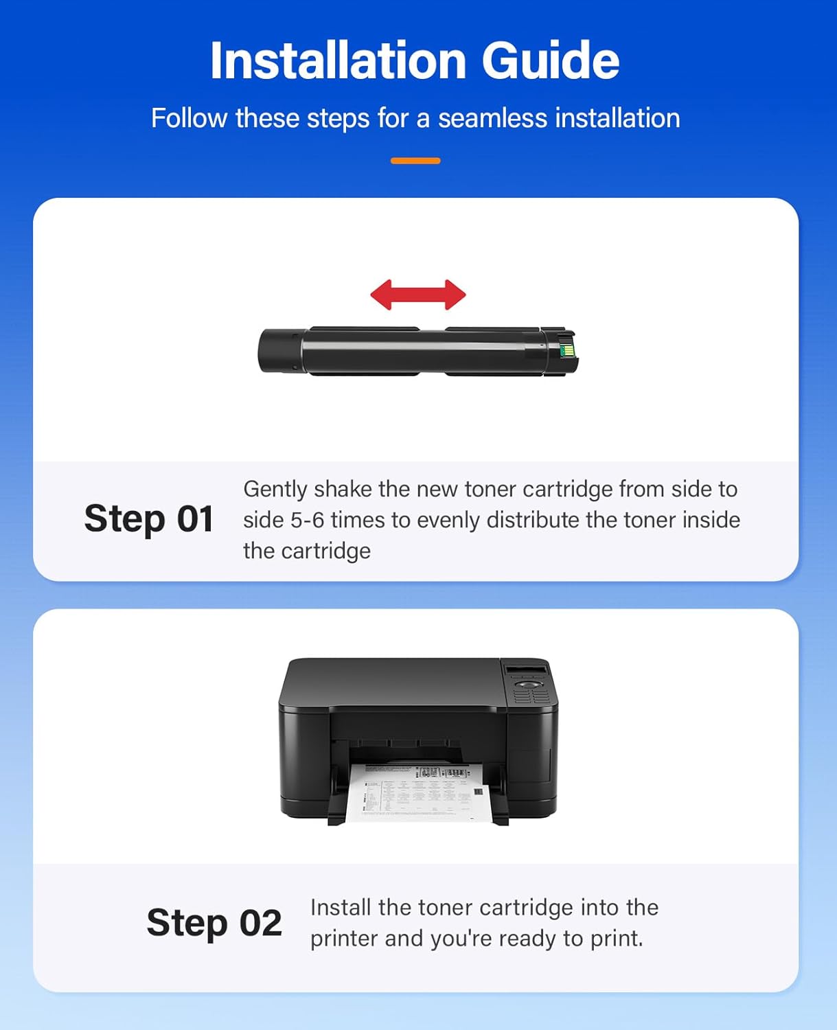Versalink C7020 C7025 C7030 Toner Cartridge 4-Pack High Capacity 106R03737 106R03740 106R03739 106R03738 Replacement Compatible for Xerox VersaLink C7020 C7025 C7030 Printer Black Cyan Magenta Yellow