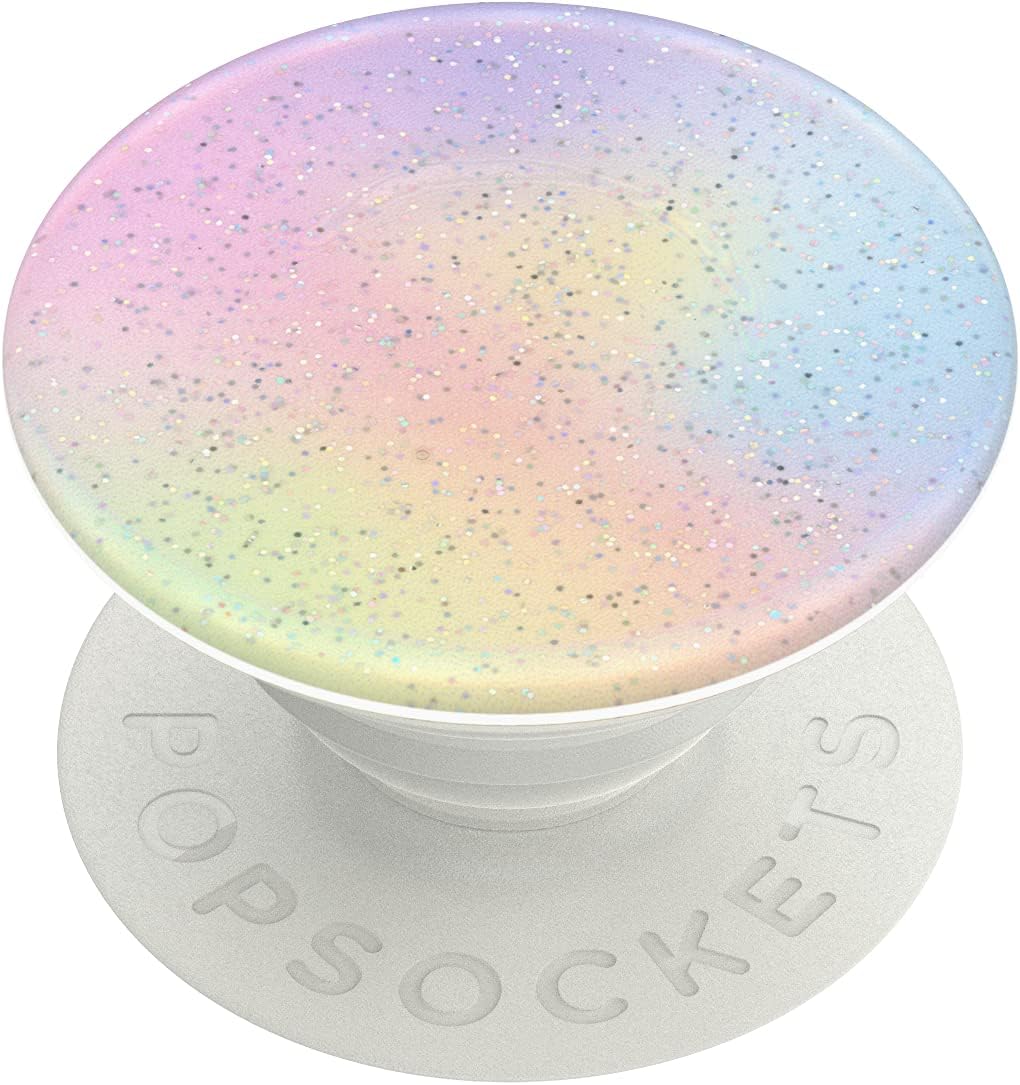 PopSockets Phone Grip with Expanding Kickstand, Glitter PopGrip - Glitter Pastel Nebula