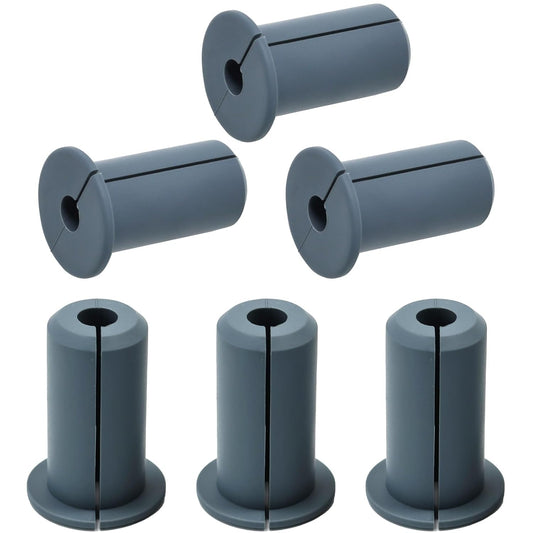 6pc Starlink Cable Grommet 3/4" Silicone Waterproof Wall Hole Pass Through Split Cable Bushings for TV Wire Ethernet Cord, Starlink Cable Routing Kit Accessories,38mm/1.5"Ht, Grey