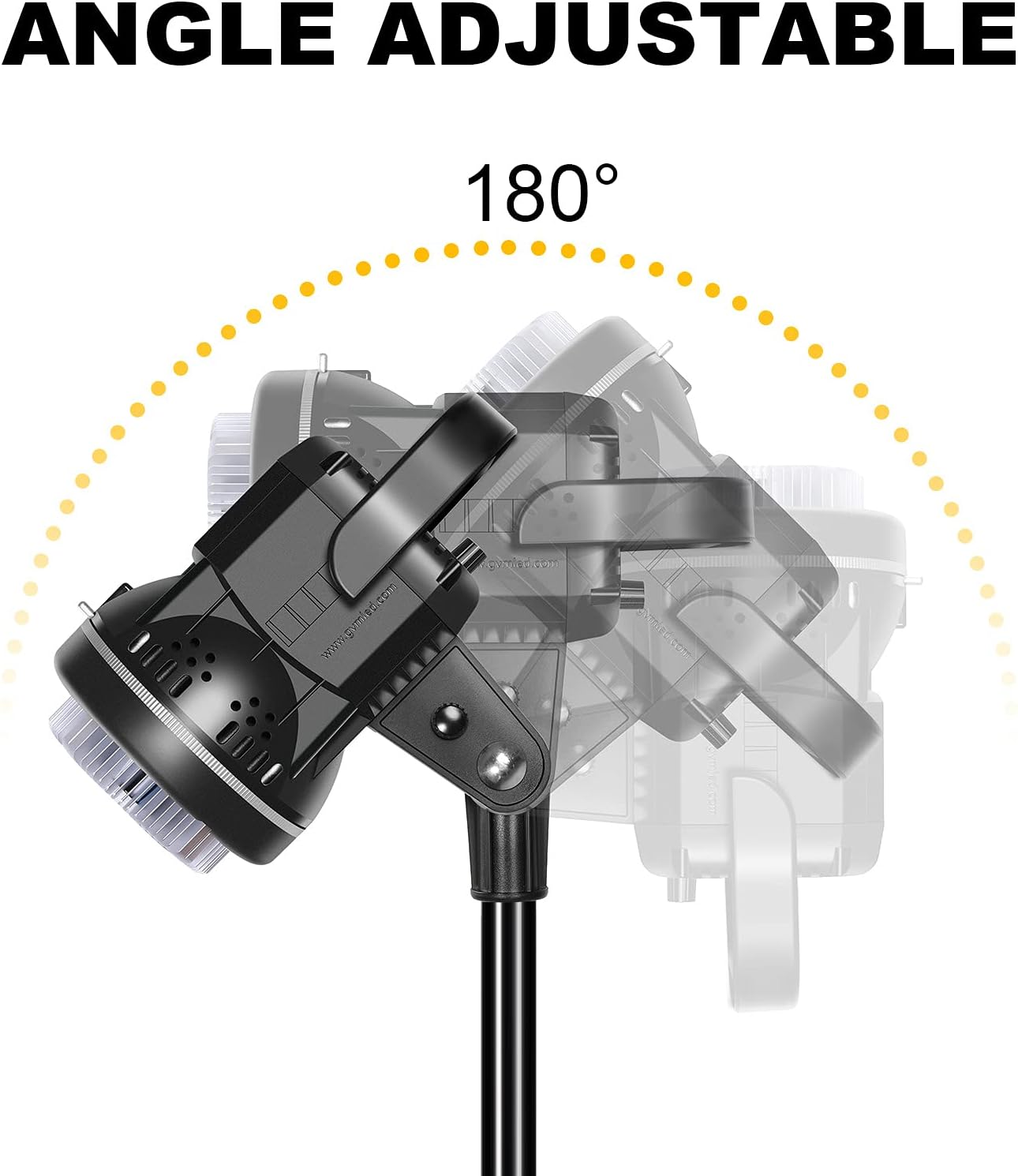 GVM Great Video Maker 80W CRI97+ Video Lights with Bowens Mount Color Temperature 5600K Dimmable LED Continuous Lighting Spotlight Photography Shooting Light with Reflector (80W + Filter) (VC-P80S)