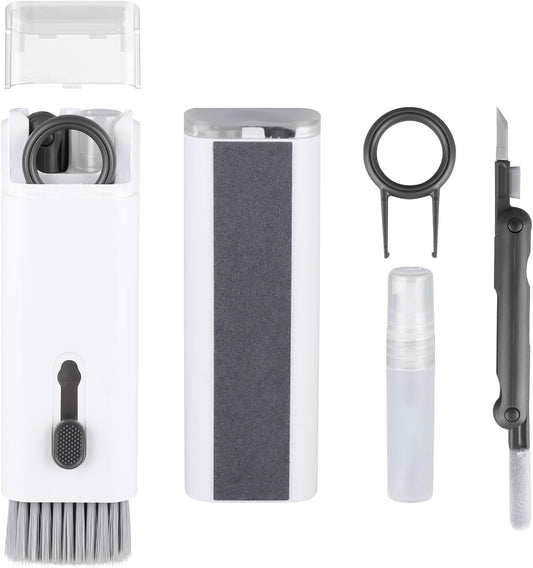 7-in-1 Electronic Cleaner Kit,Keyboard Cleaner,Laptop Cleaner Kit for Monitor, Cell Phone,Earphones, Headset, Lego, Airpods, Laptop Camera Lens (Black)