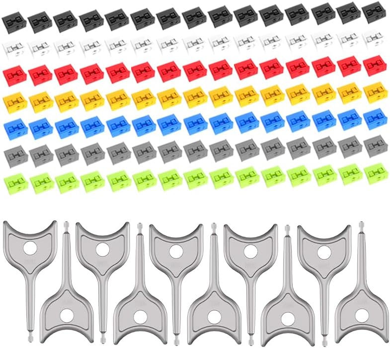 105 PCS USB Port Blockers with 10 Locks for PC, Laptop Removable Type-A Data Protection,Dust & Moisture Resistant Shield（Mixed Colors Packs Svailable for Port Sorting）