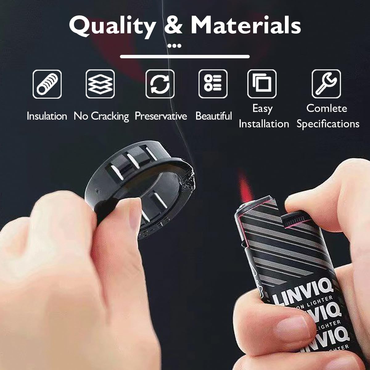 225 Pcs 8 Sizes Cable Snap-in Knockout Insulating Bushing Grommets Assortment Kit, 5/16, 3/8, 1/2, 5/8, 11/16, 3/4, 7/8, 1 Black Nylon Plastic Hole Grommets for Wiring, Cord Hose & Tubing