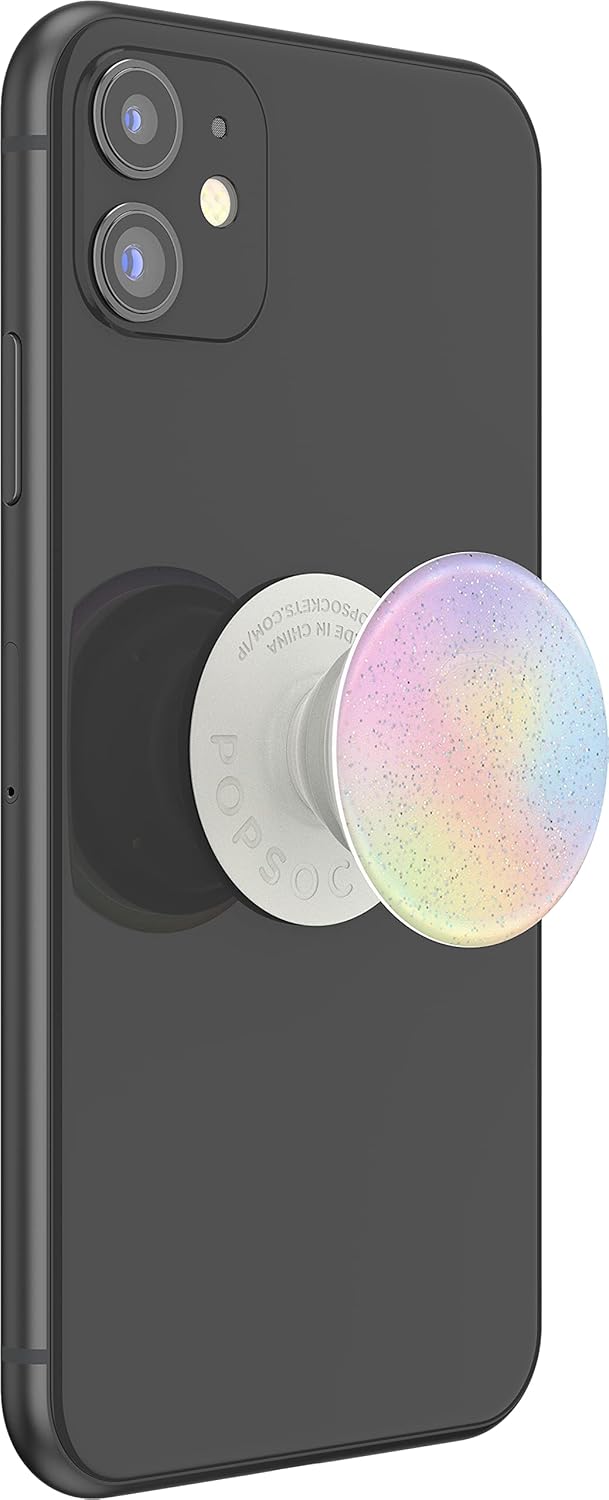 PopSockets Phone Grip with Expanding Kickstand, Glitter PopGrip - Glitter Pastel Nebula