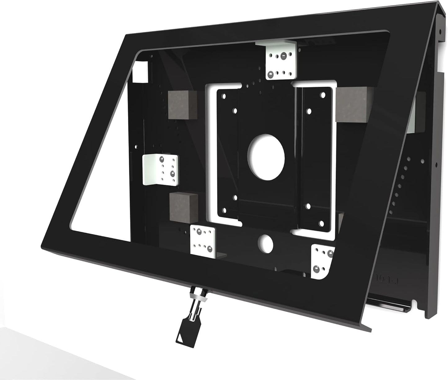 TABcare Locking Security Metal Case for Apple iPad Air 13" 2024 6th gen. for Kiosk, POS, Store, Show Display (Black, iPad Air 13 2024)