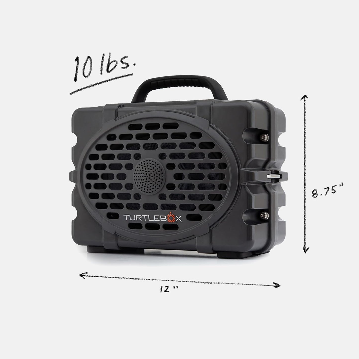 Turtlebox Original Gen 3: Portable Outdoor Bluetooth Speaker – Ultra-Loud (120dB), Waterproof (IP67), Rugged, Impact-Resistant, 3-Day Battery | Party Mode: Unlimited Pairing Stereo, Gray/Pink