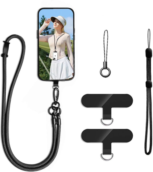 Cell Phone Lanyard Holder Anti Theft Crossbody Phone Wrist & Neck Strap, Compatible with Most iPhone tether Case