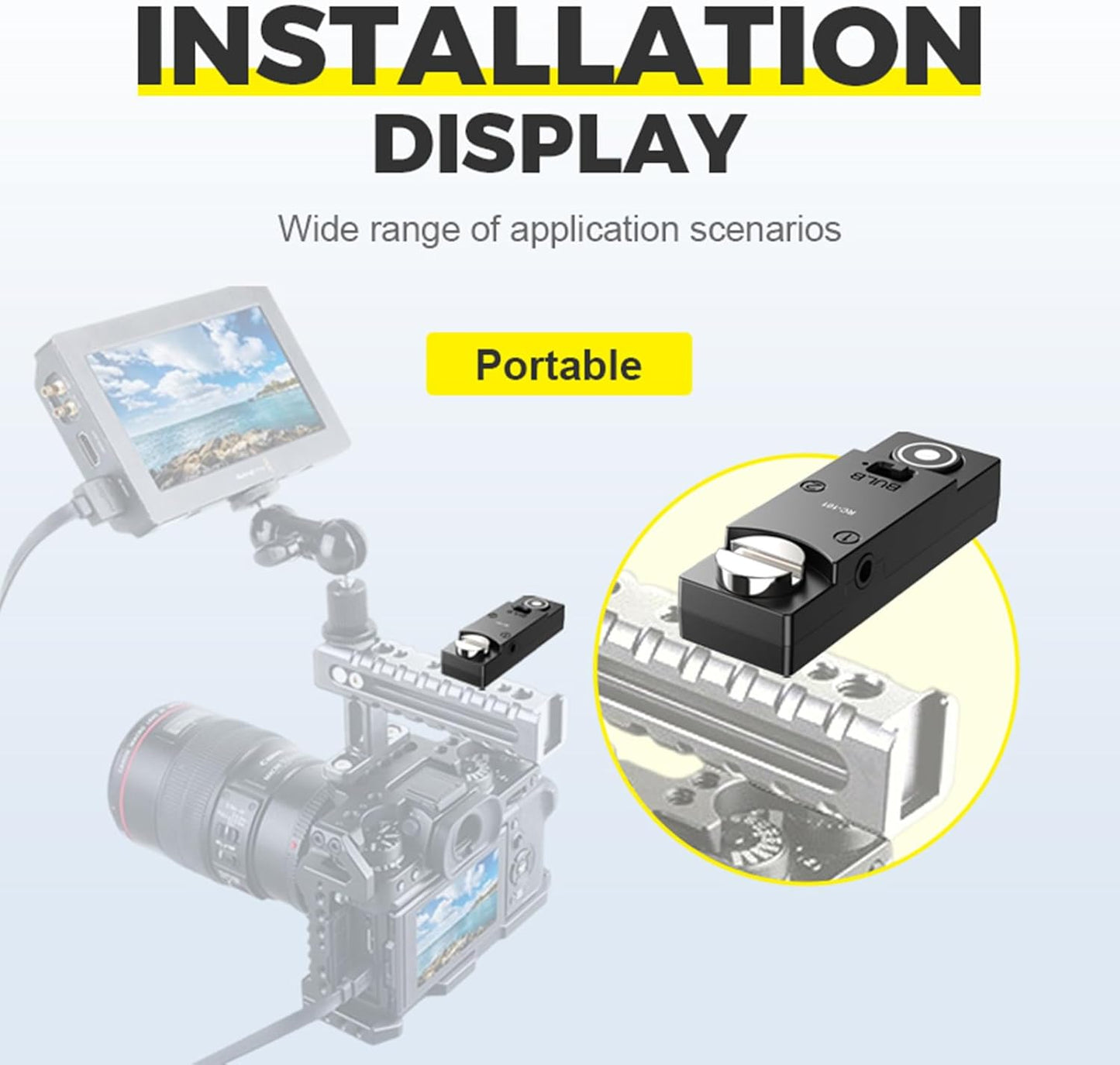 for Leica SL2 SL3 SL2S The Camera Releases The Shutter Cord Remote Control RC101-sl2 Remote 1/4 Screw Fixing Small Release Button Handle、 Hand Handle, cage Accessories (RC101-SL2)