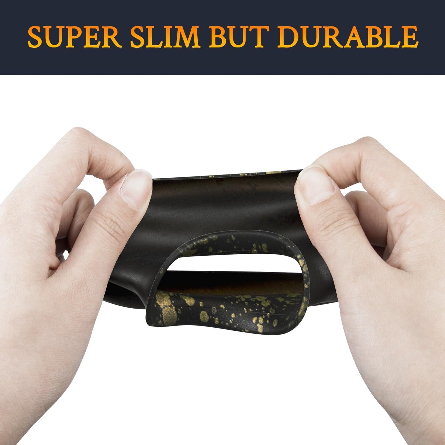 SOULWIT Silicone Ear Pads Cover Protector for Bose QuietComfort QC15 QC25 QC2 QC35 QC45/Ae2 Ae2i Ae2w/SoundTrue & SoundLink AE Headphones Cushions, Sweatproof, Easily Washable - Black Gold