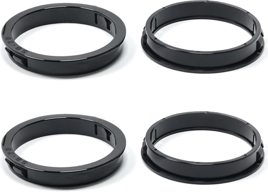 2-5/8"(70mm) Black Snap-in Knockout Insulating Bushing Grommets, Plastic Cable Hole Grommet for Wiring, Round Nylon Snap in Locking Electrical Wire Cord Hose, Tubing Bushings Grommets, 4pcs