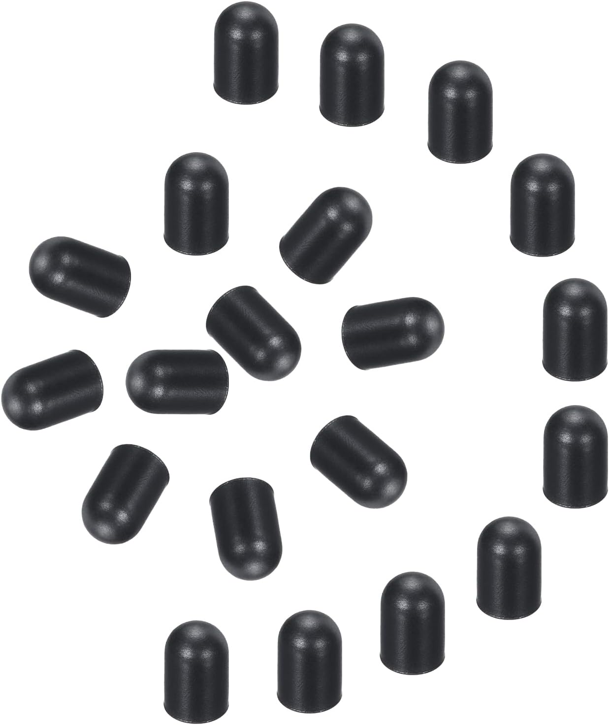 MECCANIXITY 40Pcs Replacement Stylus Pen Tips 4.5mm Conductive Capacitive Touch Screen Pens Tips Silicone Rubber, Black