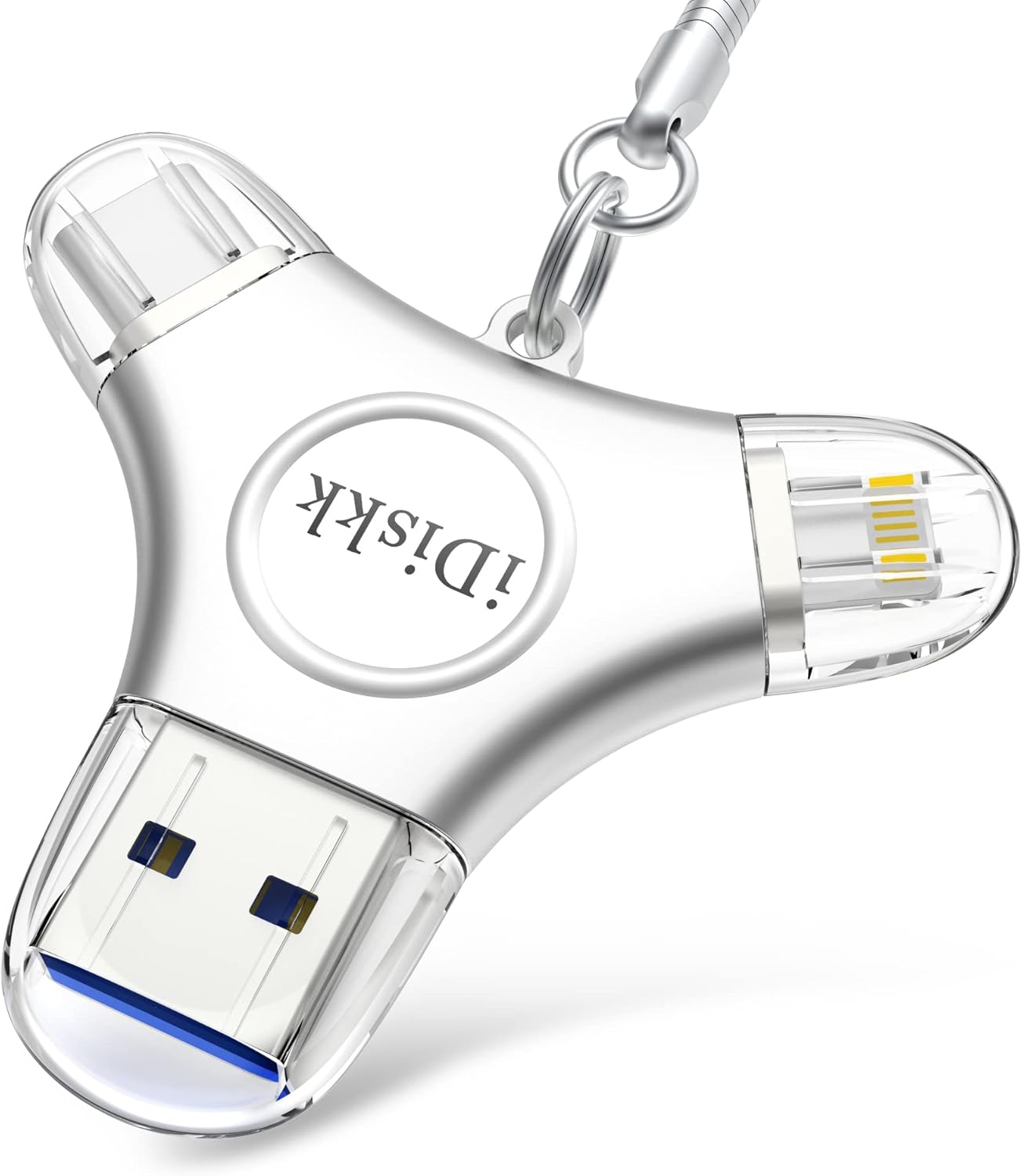 iDiskk 256GB App-le Certified Flash Drive Photo Vault for iPhone 15 USB C iPad Pro Android Samsung Flash Drive for iPhone Photo Storage Stick iPad pro Photo Stick for iPhone and Computer