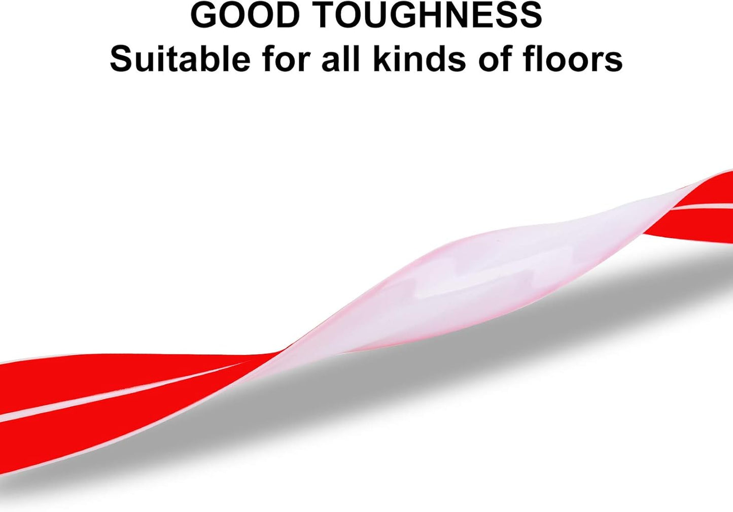 20Ft Floor Cord Cover Transparent Silicone Cable Protector Easy to Install Wire Organizer and Hider for Home, Office, Garage (Transparent-2PCS 10Ft, Total 20Ft)