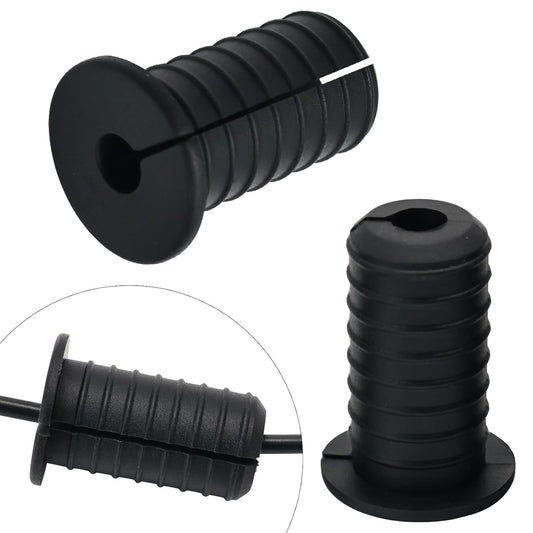 2pc Starlink Cable Grommet 3/4" Silicone Anti-Slip Wall Hole Pass Through Split Cable Bushings for TV Wire Ethernet Cord, Starlink Cable Routing Kit Accessories,38mm/1.5"Ht, Black