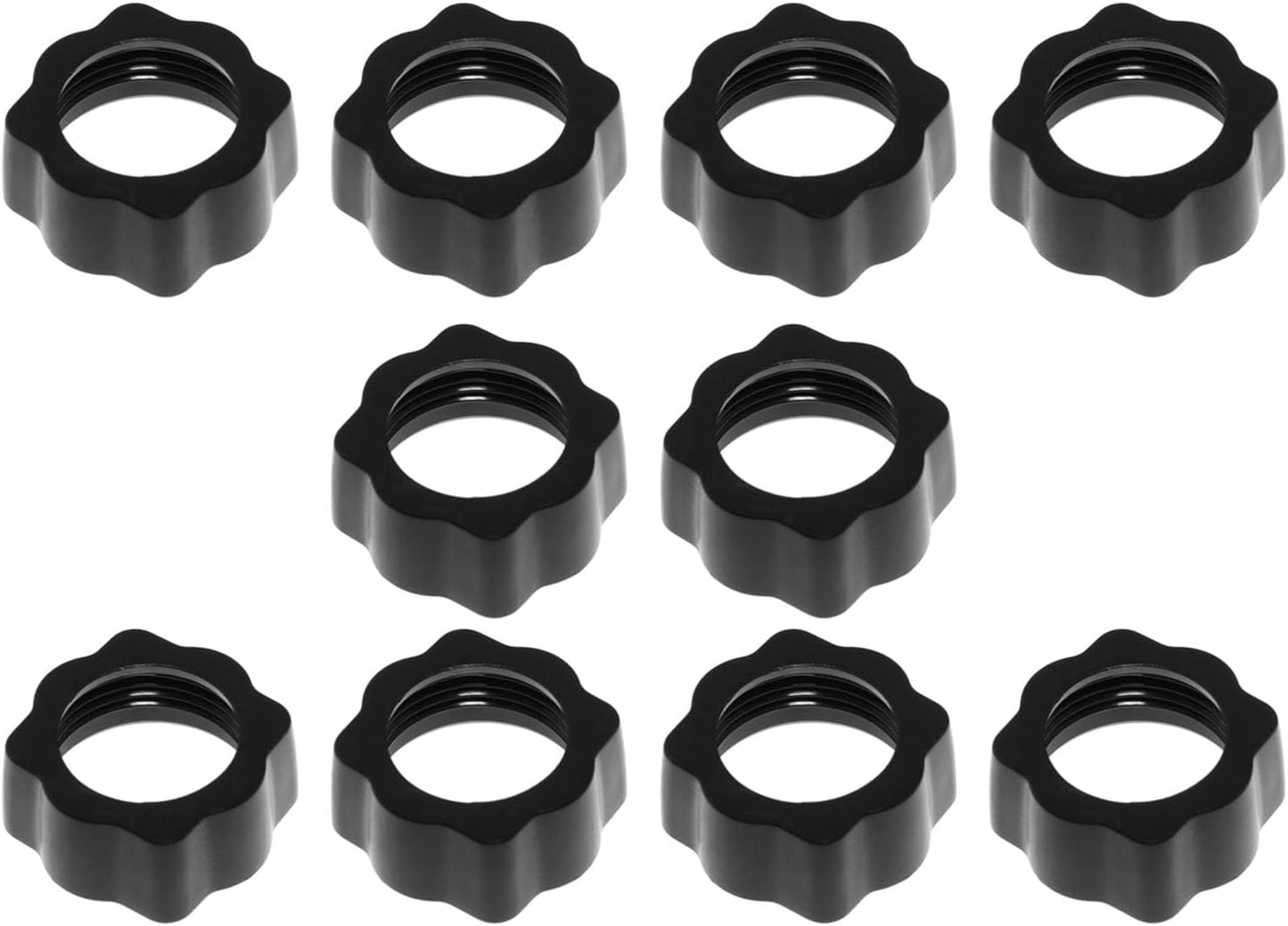 Maxmoral 10PCS Replacement Car Mount Bracket Fastening Nuts 17mm Ball Joint Fixed Adapter for Camera DVR Wireless Charger Car Vent Handle Kit Phone Mount Screw Head Black