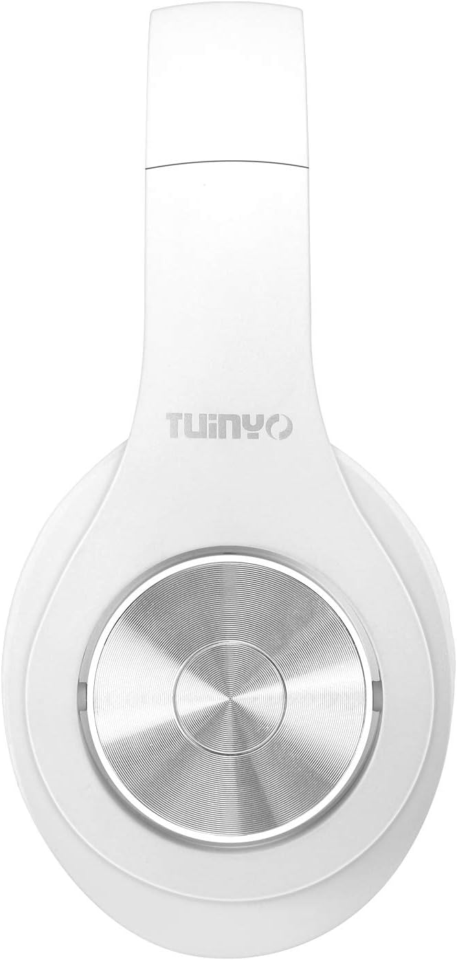 TUINYO Wireless Bluetooth Headphones - Over Ear Headset with 40H Playtime, Deep Bass, Memory-Protein Earmuffs, Mic & Wired Mode - Compatible with PC, Cell Phones & TV | Model