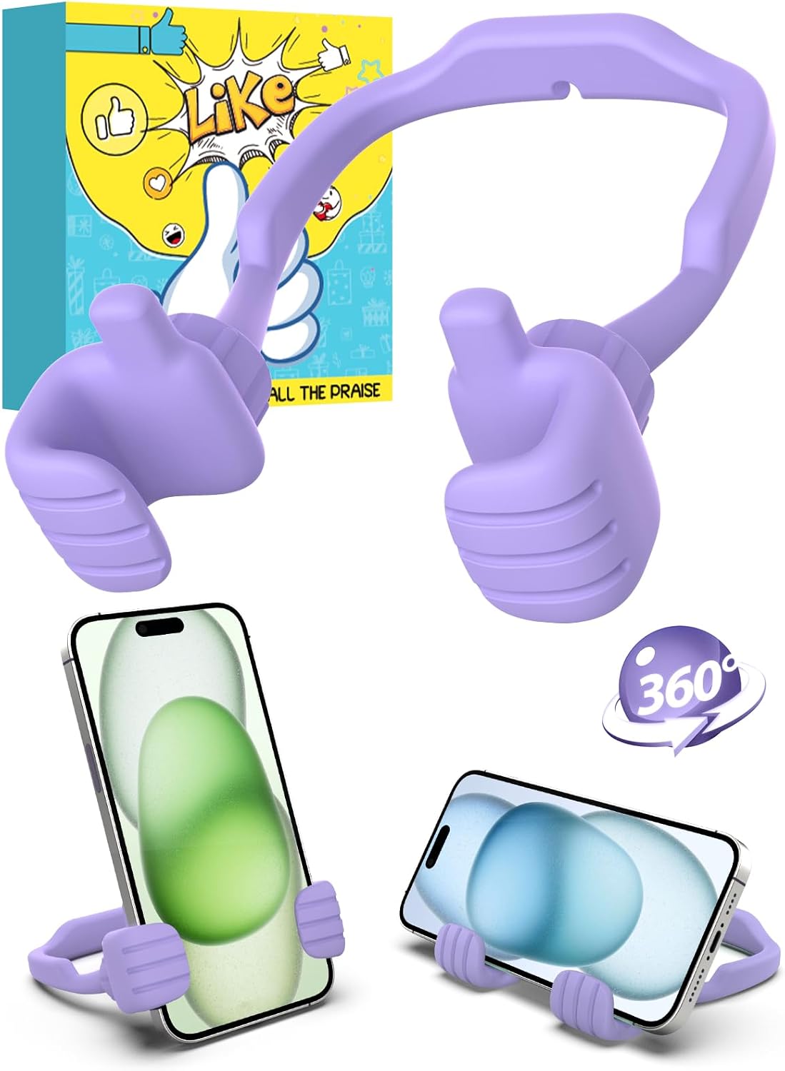 Graduation Gifts for Girls Boys Cell Phone Holder: Funny Gifts for Teens Kids Her Him Women Adults Tween Teenage 2025 College High School Kindergarten Thumbs Up Phone Stand Birthday Trendy Stuff