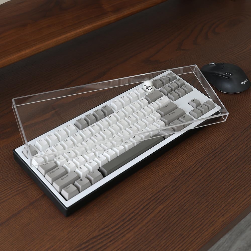 Acrylic Keyboard Dust Cover,60/61/64 Keys Transparent Mechanical Keyboard Protective Cover,Compatible with Computer Gaming Keyboards (11.5''x4.02''x0.87'')
