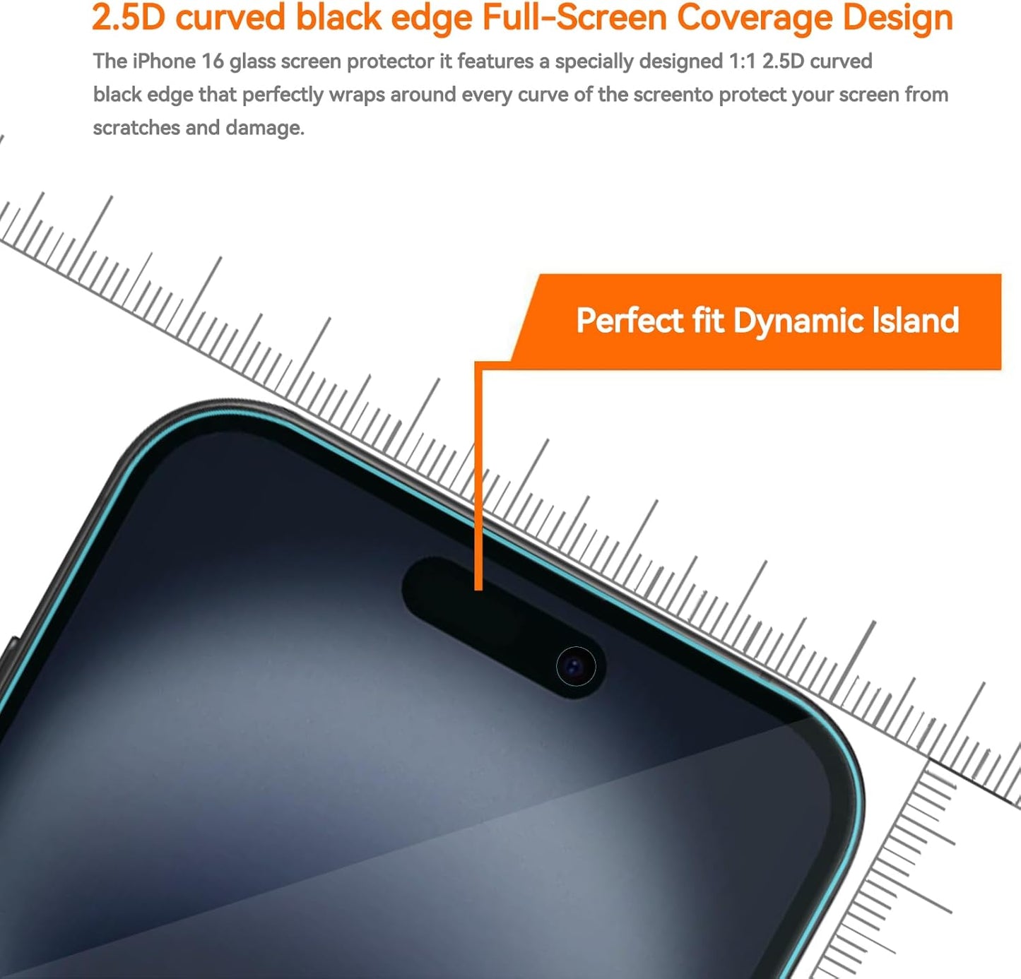 4 Pack Anti Blue Light Screen Protector for iPhone 16 plus /15 plus [6.7inch] with Installation Frame,9H+ Anti Blue Light Tempered Glass, Anti-Scratch, Case Friendly