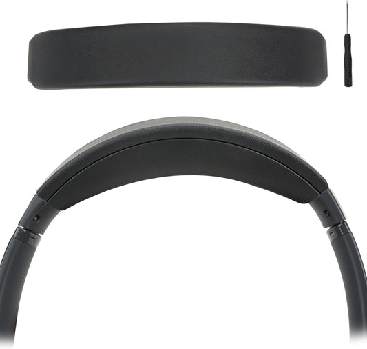 Headband Pad for Bose QuietComfort QC45 QC35II QC35 Headband Cushion Cover with Protein Leather& Memory Foam (Black)