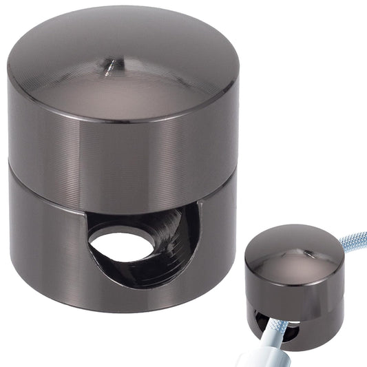 1 Sets Charger Holders for Cords, Black Adjustable Cable Anchor Holders, Adhesive Metal Cord Clips, Cable Management Wire Organizers for Desk, Office, Nightstand