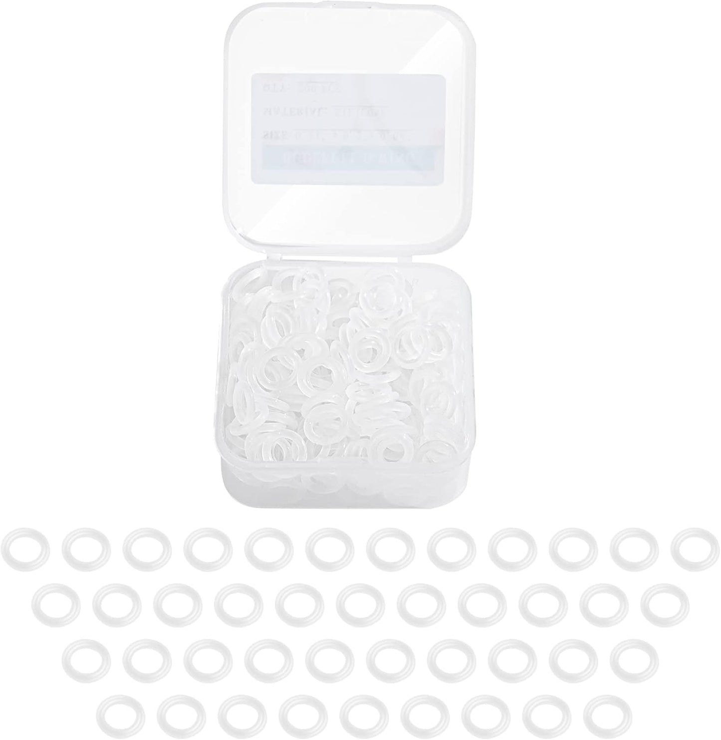 200Pcs Clear O-Ring Switch Dampeners Keycap for Mechanical Keyboard Cherry Mx, White…