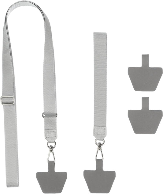 PATIKIL Smart Phone Lanyard with Wrist Strap and Patches for Most Smartphones ID Badges Keychain