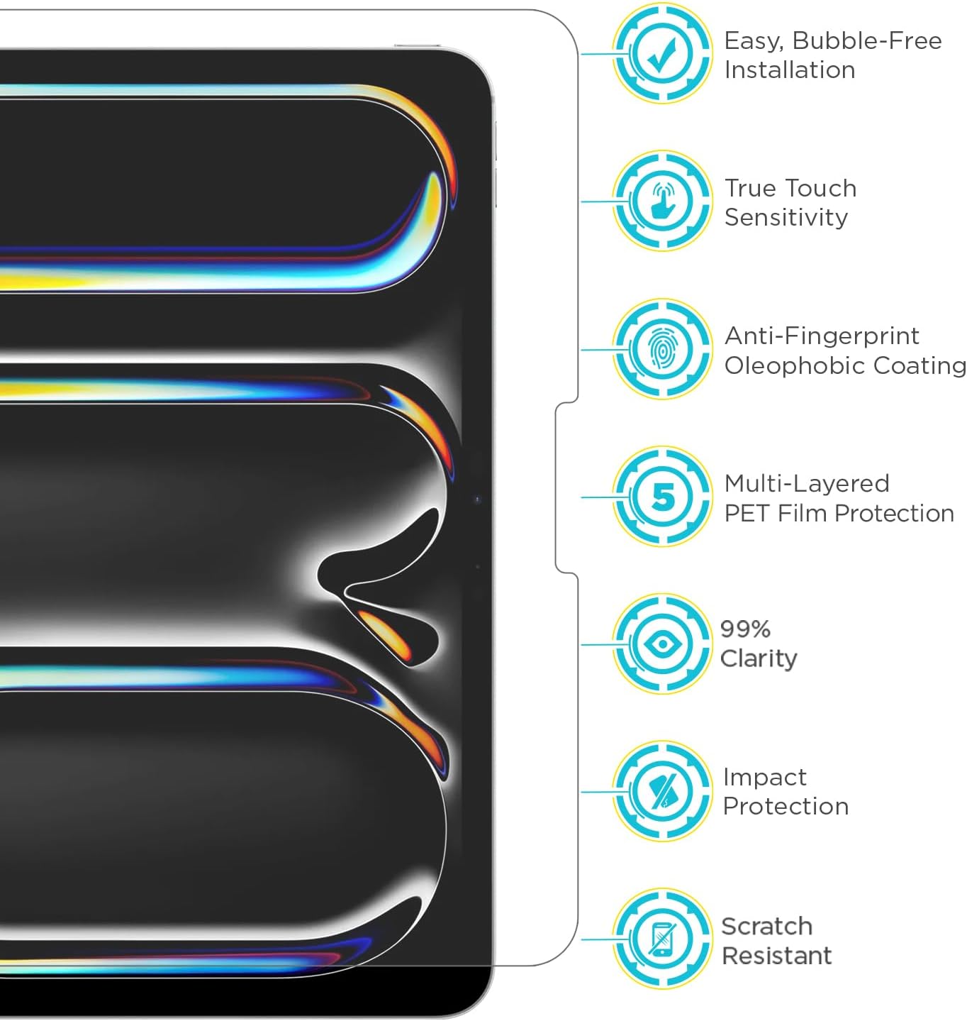 Tech Armor Matte Anti-Glare Film Screen Protector for iPad Air 13 (2025) and iPad Pro 13 Inch 2024 - Perfect for Drawing, Writing, and Note-taking like on Paper 2 Pack