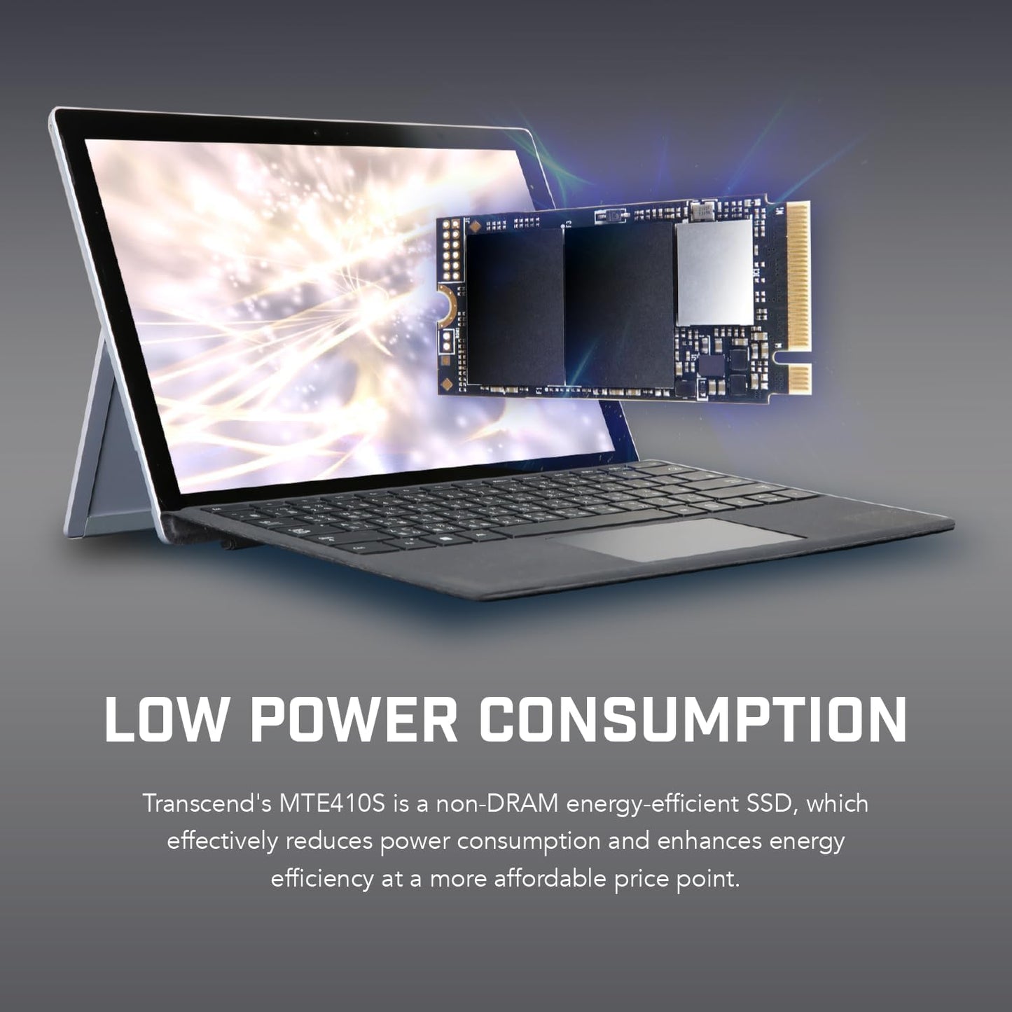 Transcend 512GB M.2 2242 SSD, Up to 5000MB/s, PCIe Gen4x4 NVMe 3D TLC, for Ultra-Thin Laptops, Lenovo Legion Go&Yoga Gen 6, ASUS ExpertBook&ZenBook, Mini PC, DRAM-Less Design for Low Power Consumption