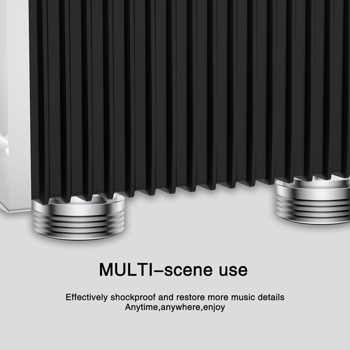 Audiocrast IF3917S HiFi Speaker Isolation Feet Pads 4PCs Aluminum 39x17mm Silver Speaker Shock Absorber Vibration Dampener Floor Protector for Audio Speaker Subwoofer CD DVD Amplifier Turntable DAC