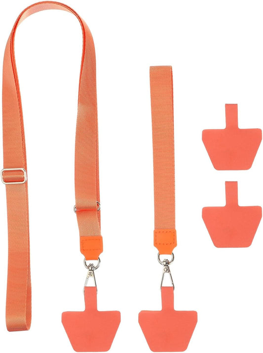 PATIKIL Smart Phone Lanyard with Wrist Strap and Patches for Most Smartphones ID Badges Keychain