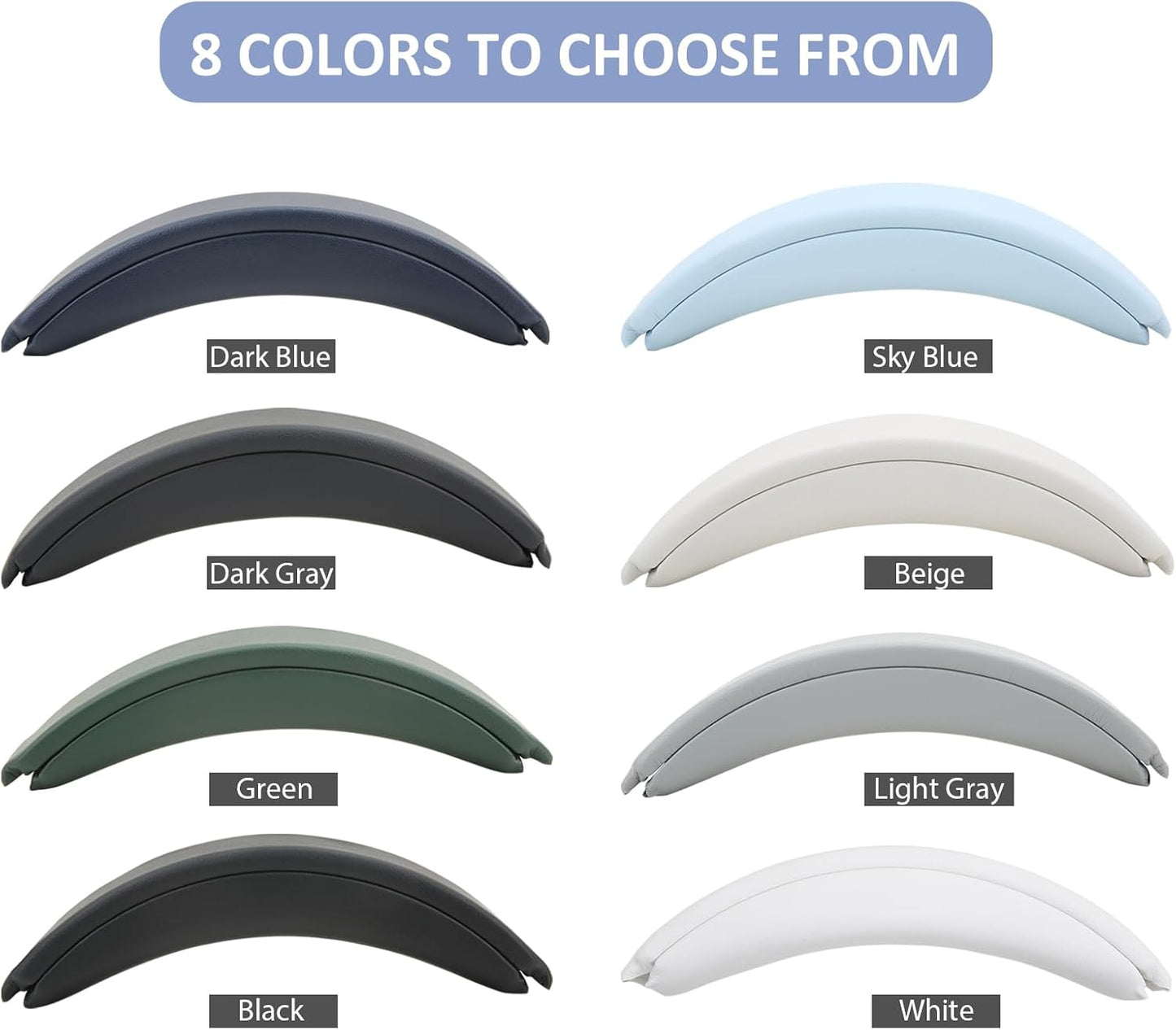 Replacement Headband Pad for Bose QuietComfort 45 (QC45) QC35 QC35 II Headphones (White)