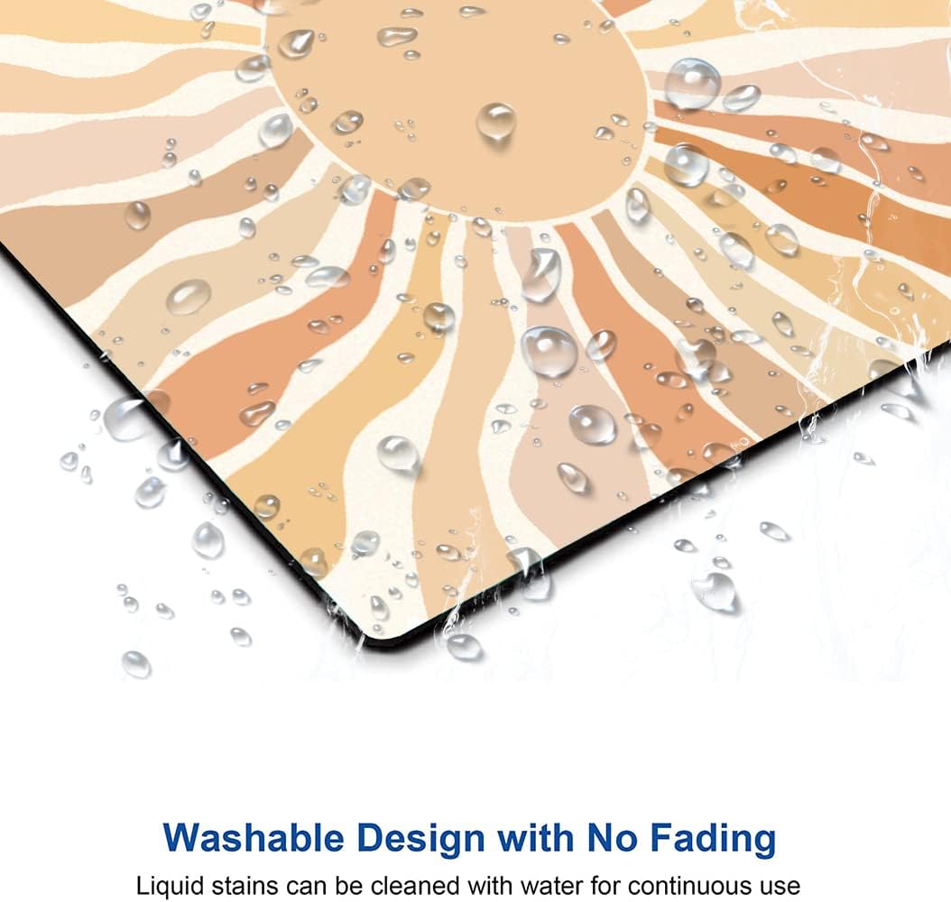 Mouse Pad, Modern Abstract Mouse Pad, Waterproof Mouse Mat Square Boho Mousepad Non-Slip Rubber Base Computer Mouse Pads for Office Laptop