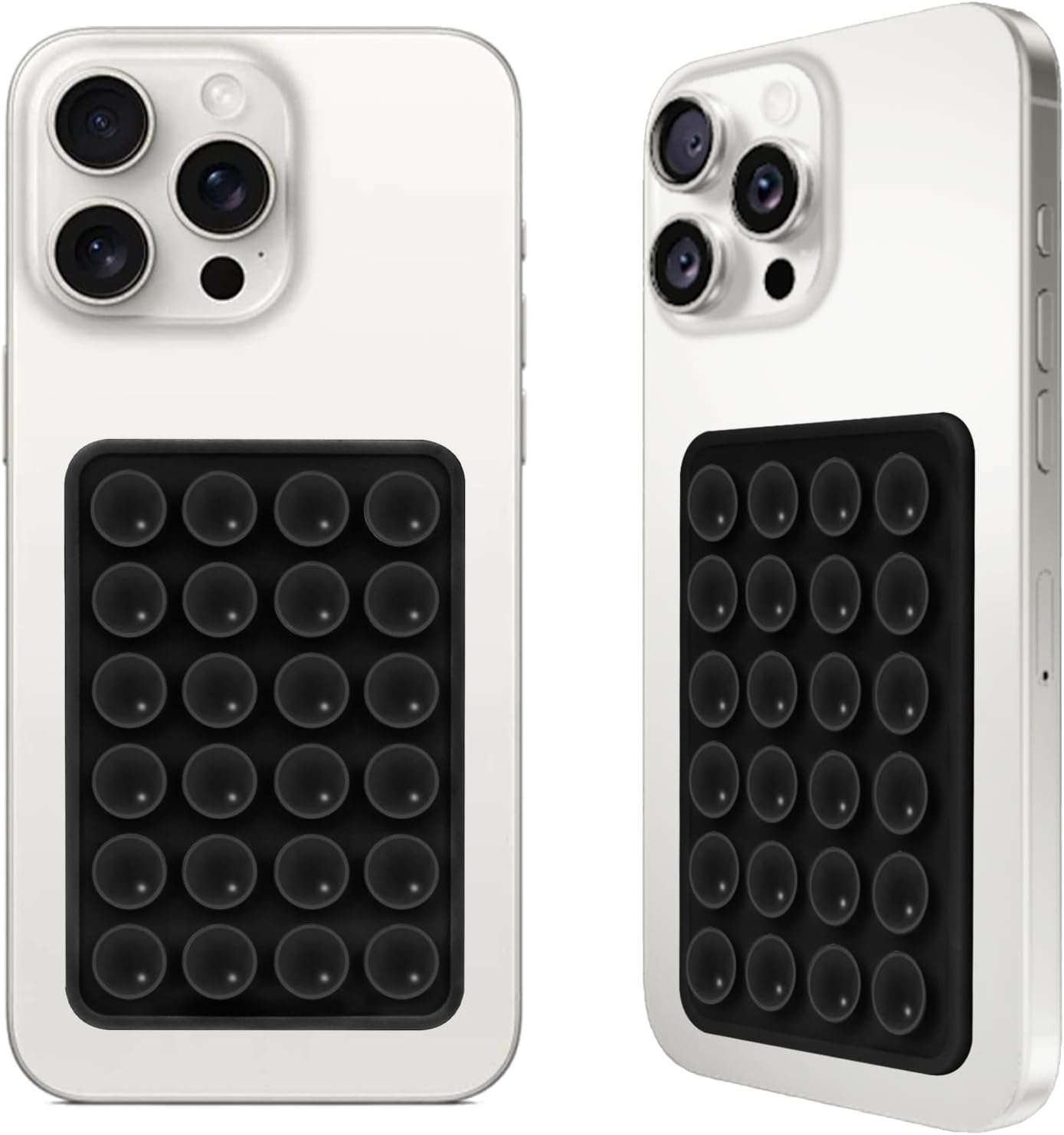 2PCS Silicone Suction Phone Case Mount, Non Slip Suction Cup, Hands-Free Phone Accessories Holder for Selfies and Videos, Silicone Adhesive Stand Sticky for Cell Phone Inkiness