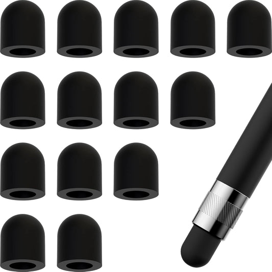 Stylus Pen Replacement Tips Replacement Rubber Tips for Stylus Pens Silicone Stylus Tips Silicone Nib Replacement for Touch Pencil Stylus Touchscreen Pen (15PCS) Touch Screen Stylus Tip