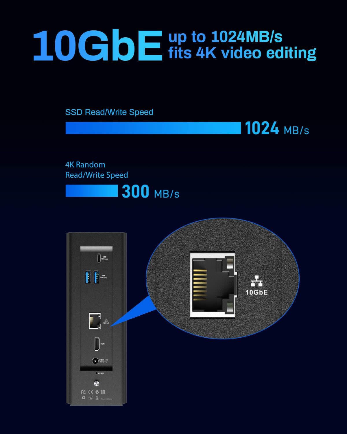 TERRAMASTER F8 SSD NAS Storage - 8Bay All SSD NAS Server N95 QuadCore CPU, 8GB DDR5 RAM, 10GbE Port, 8 Heat Sinks Included, Palm-Sized Powerful Network Attached Storage (Diskless)