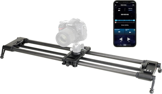 Konova New G1 Wireless Motorized Integrated Carbon Slider for Video, Time Lapse, Stop Motion, Parallax Panormaic Shooting (60cm (23.6"))
