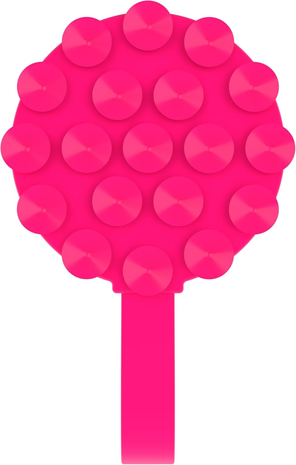 FELONY CASE - Neon Pink Magnetic Suction Cup Phone Mount and Grip – Strong Silicone Holder for Hands-Free Convenience, Compatible with MagSafe Cases and iPhone 16, 15, 14, 13, 12