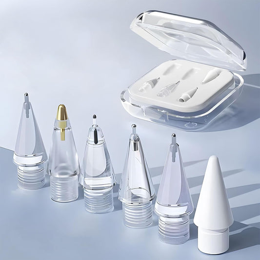 Replacement Pencil Tips for Apple Pencil Pro, Fine Point Metal Tip for Apple Pencil 2nd Generation and 1st Generation/Apple Pencil USB-C Wear-Resistant & Precise Control ipencil Tips Sets with Case