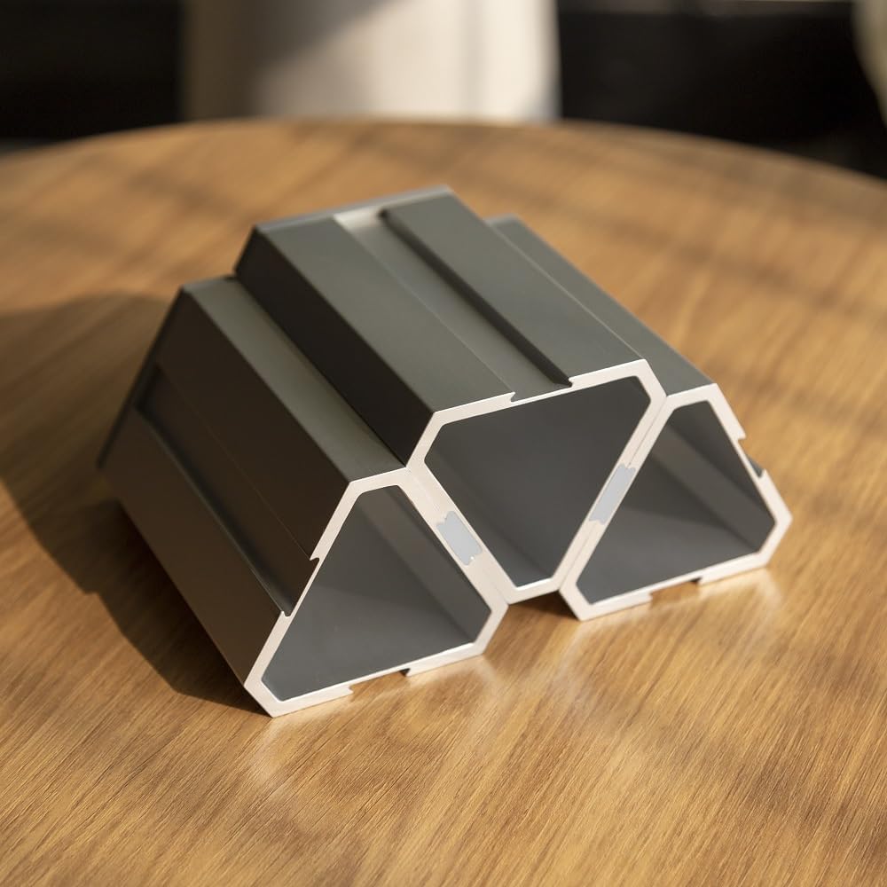 MOOY 1 peice Aluminum Alloy Pen Holder for Desk Office, Pen Organizer, Desk Tidy, FUSECUP, Tool-Free Assembly, Non-Slip Silicone Base, Customizable Pen Holder,1 Piece FUSECUP Holder with a Fuse-Rail