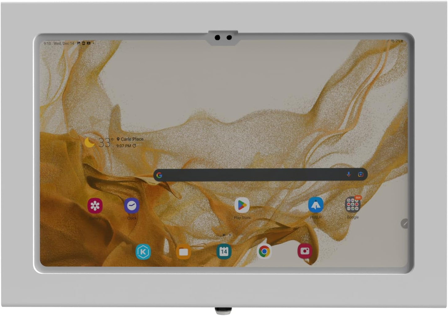 TABcare Locking Anti-Theft Metal Case for Samsung Galaxy TAB Active & Active4 Pro 10.1" Tablet for Kiosk, POS, Store, Show Display, Time Clock (TAB Active4 Pro, White)