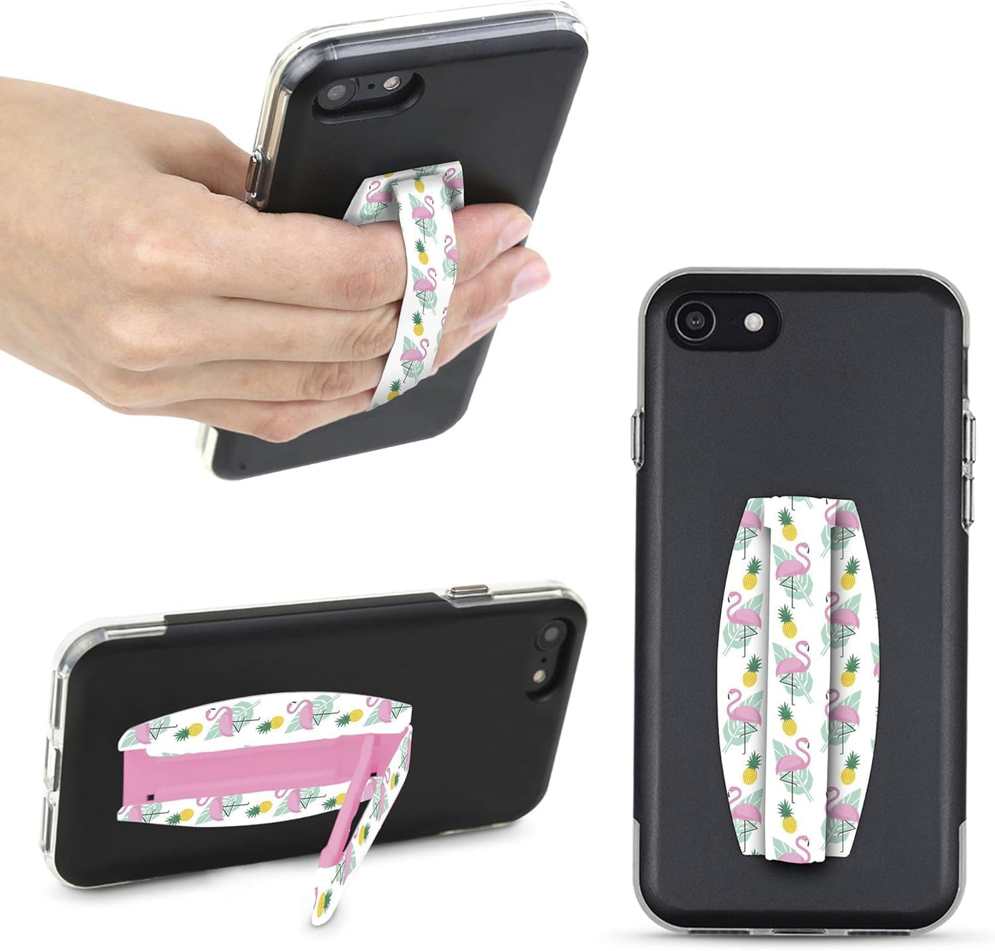 Gear Beast Universal Cell Phone Grip - Ultra Slim Elastic Finger Holder & Phone Stand