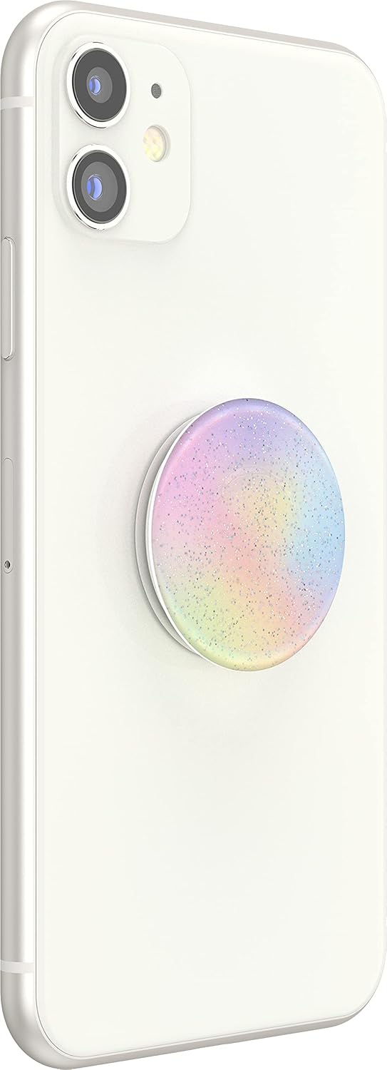 PopSockets Phone Grip with Expanding Kickstand, Glitter PopGrip - Glitter Pastel Nebula
