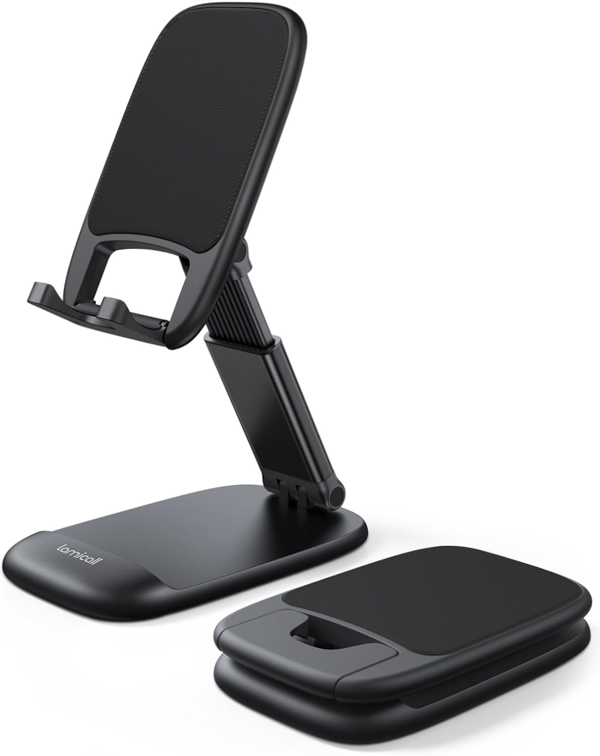 Lamicall Cell Phone Stand for Desk - [Height Adjustable] Foldable Mobile Phone Holder, Portable Stand for iPhone 16 15 14 13 12 11 Pro Max Plus, Galaxy S25 S24, All Cellphones, Office Accessories